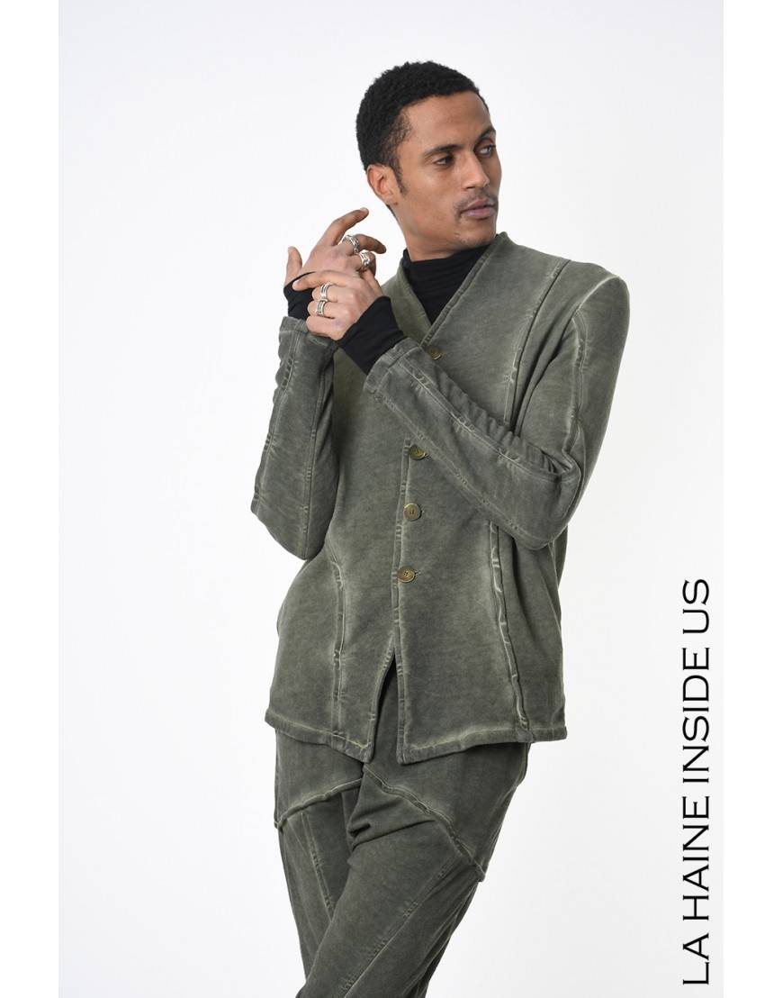 La haine inside us 3B LM227 GIACCA Verde Fino Al -60%