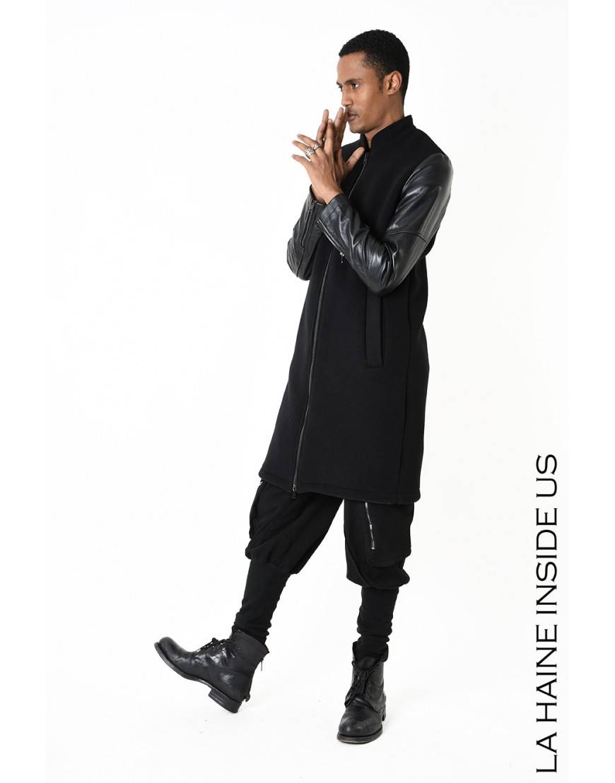 La haine inside us 3B LM183 CAPPOTTO Nero Economico