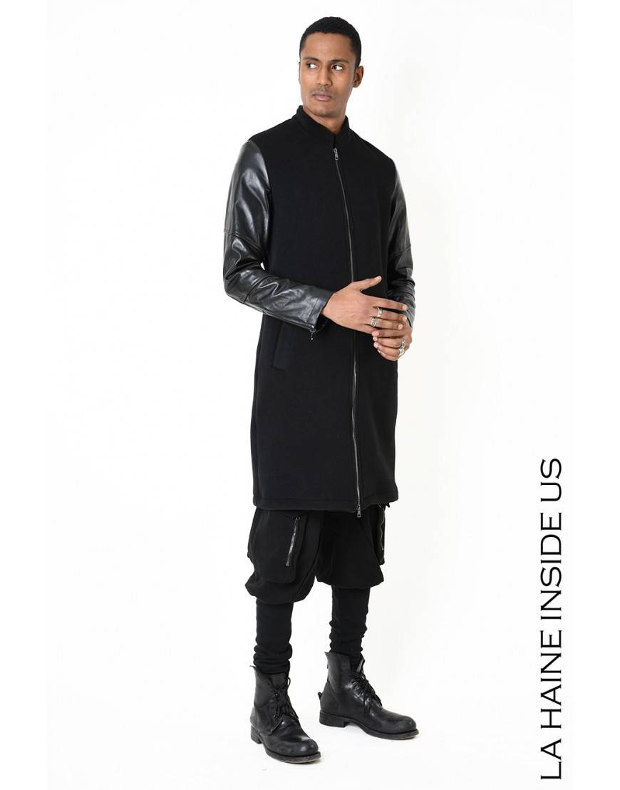 La haine inside us 3B LM183 CAPPOTTO Nero Economico