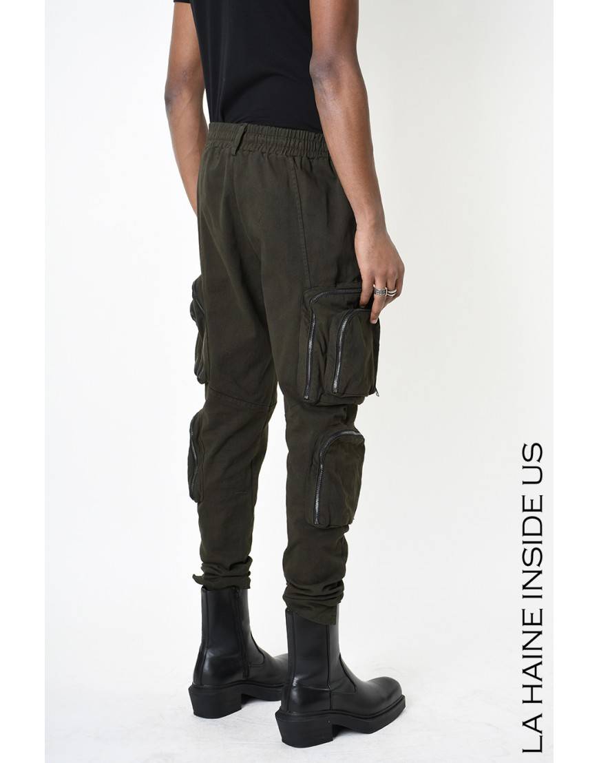 La haine inside us 3B LM190 PANTALONE Verde Saldi