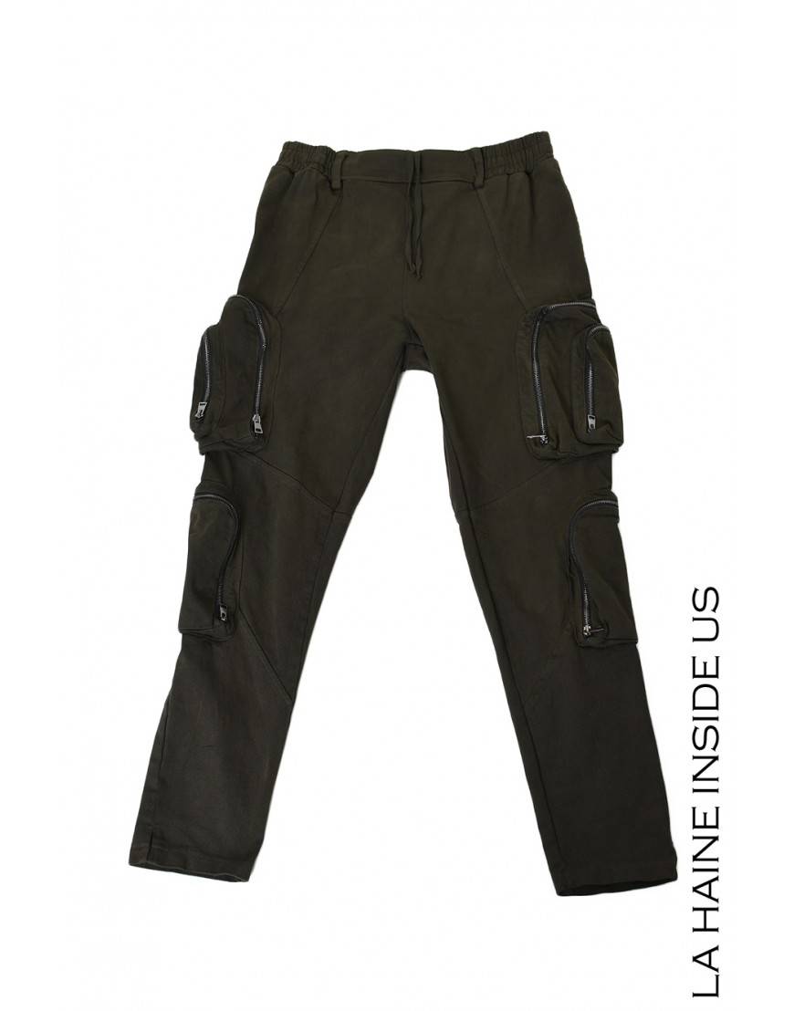 La haine inside us 3B LM190 PANTALONE Verde Saldi