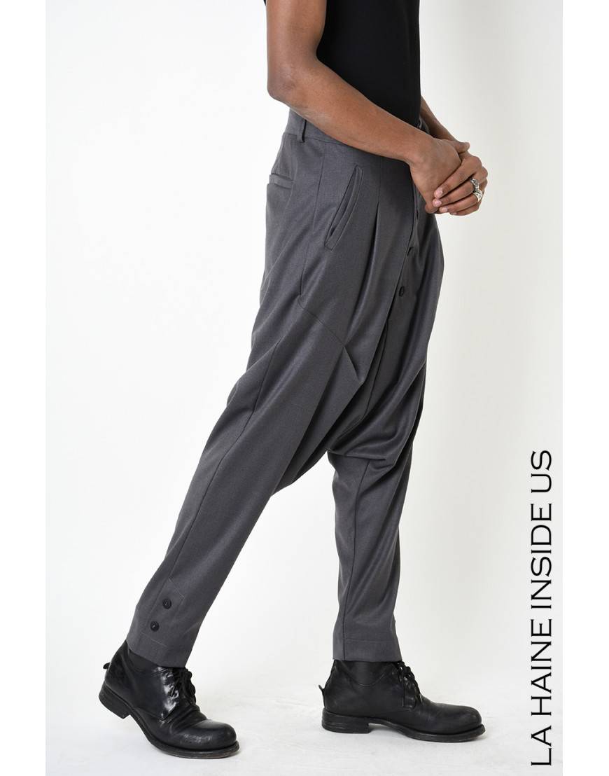 La haine inside us 3B LM195 PANTALONE Grigio In Saldo