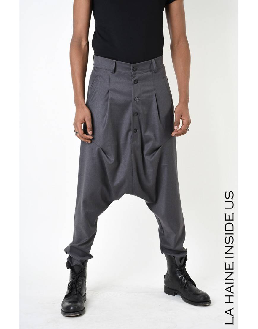 La haine inside us 3B LM195 PANTALONE Grigio In Saldo