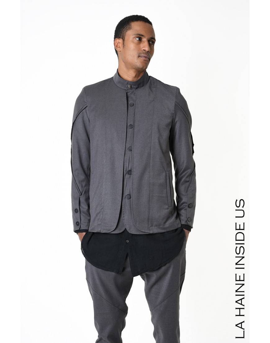 La haine inside us 3B LM196 GIACCA Grigio Moda