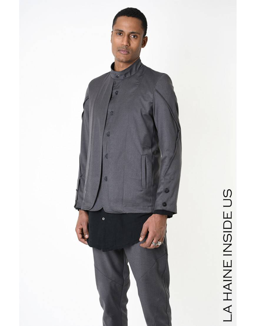 La haine inside us 3B LM196 GIACCA Grigio Moda