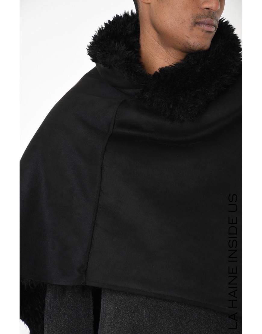La haine inside us 4- LW862 PONCHO UNISEX U Nero Qualità