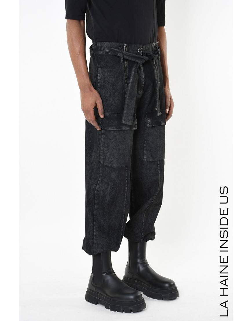 La haine inside us 4B LW880 PANTALONE UNISEX U Nero