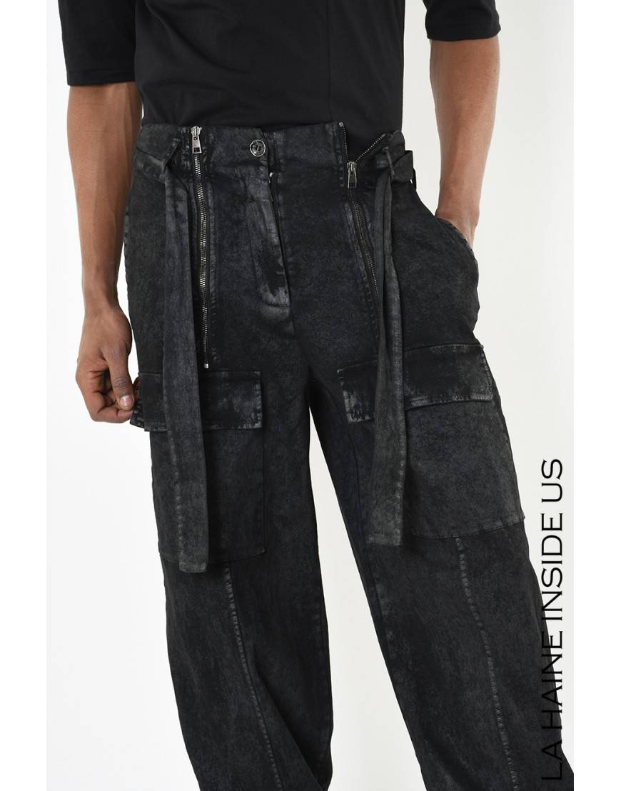 La haine inside us 4B LW880 PANTALONE UNISEX U Nero Promozione