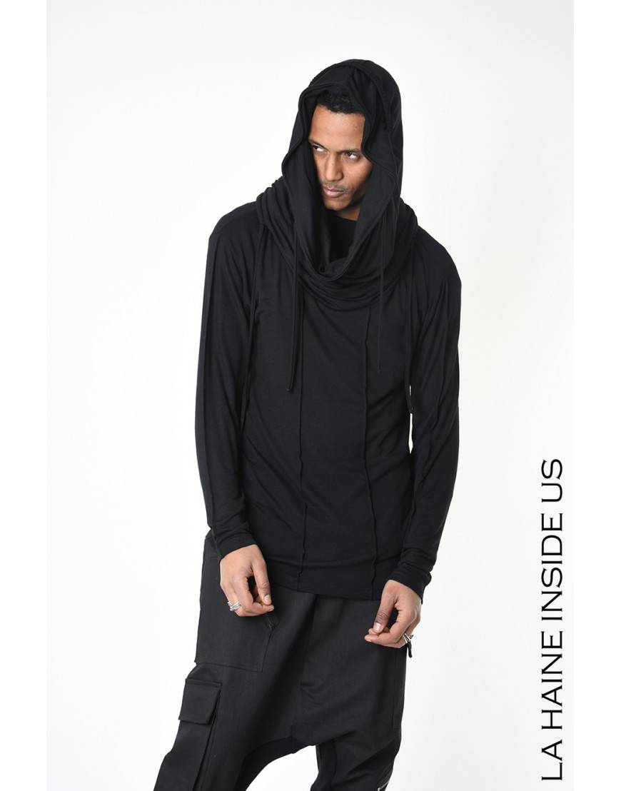 La haine inside us 4M LW565 MAGLIA UNISEX U Nero Soddisfazione Garantita