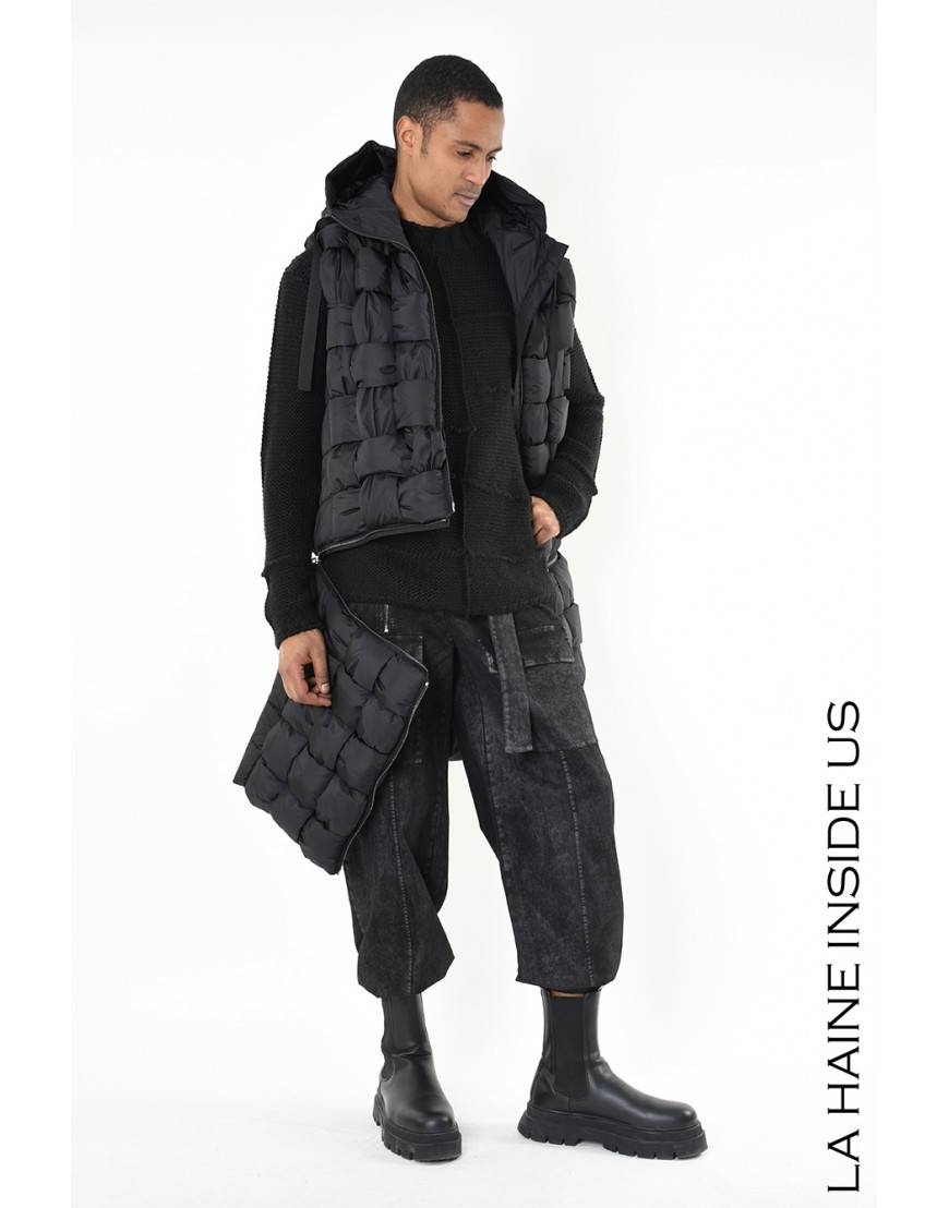 La haine inside us 4P LW942 PIUMINO UNISEX U Nero Affare Del Giorno