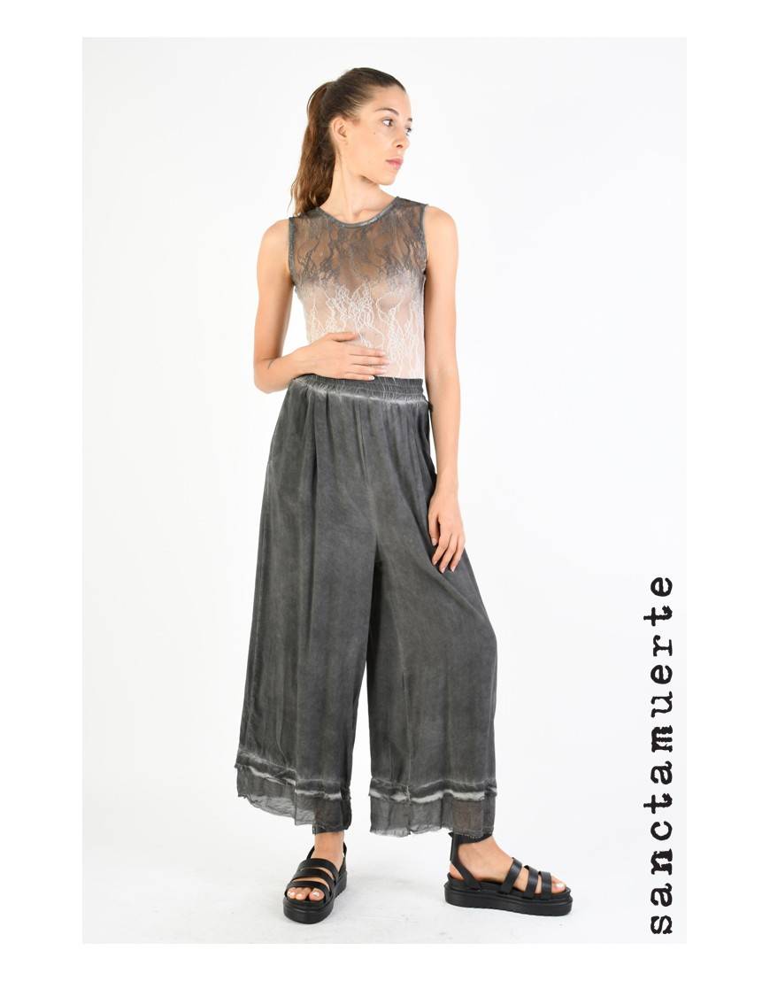 La haine inside us 9B SM339 PANTALONE Grigio Latest fashion