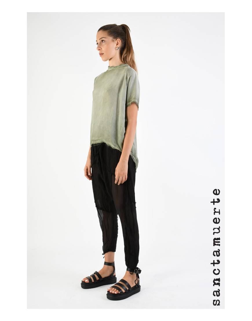La haine inside us 9B SM344 T-SHIRT Olive Offerta temporanea