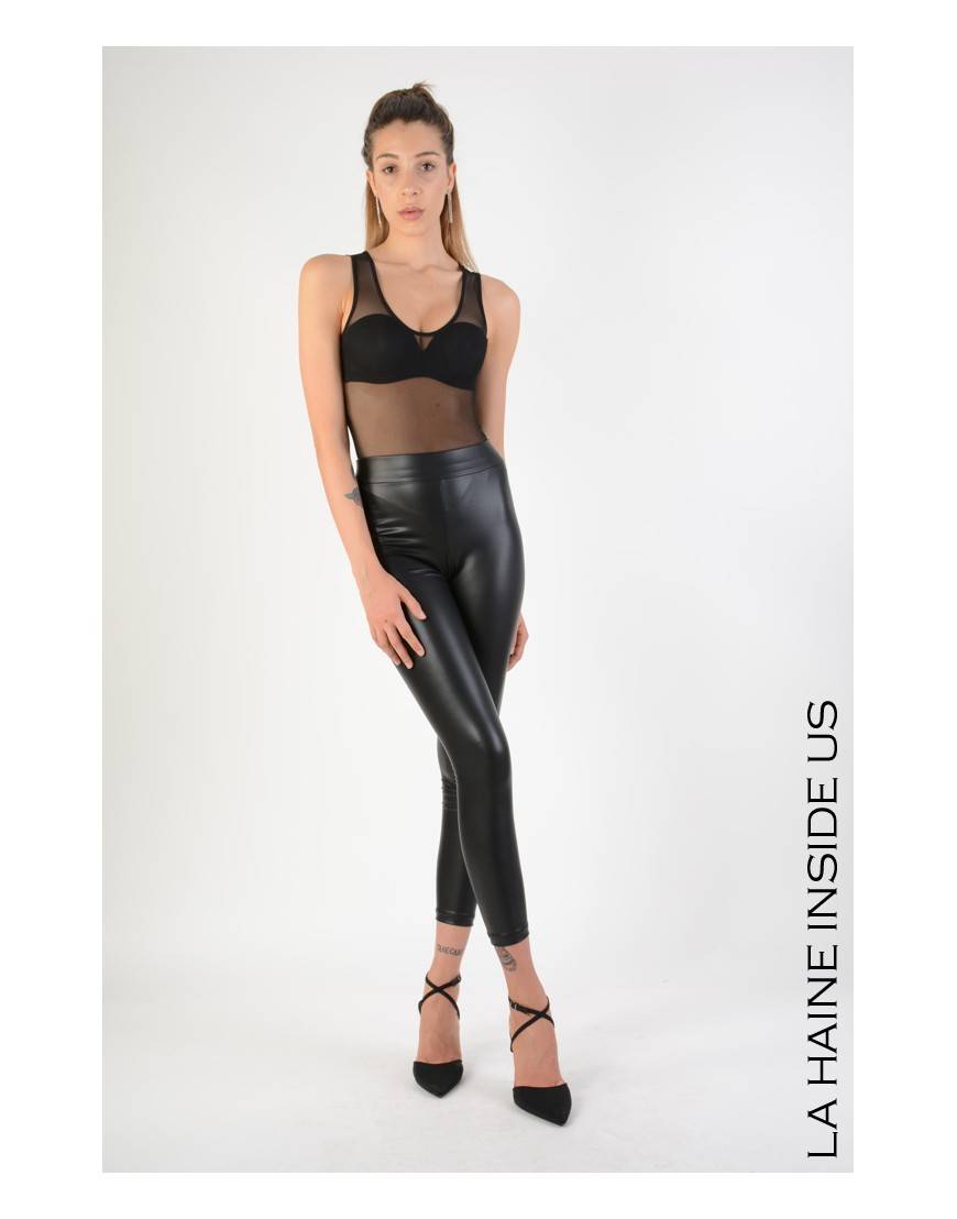 La haine inside us 4B LW692 LEGGINGS Nero Offerte giornaliere
