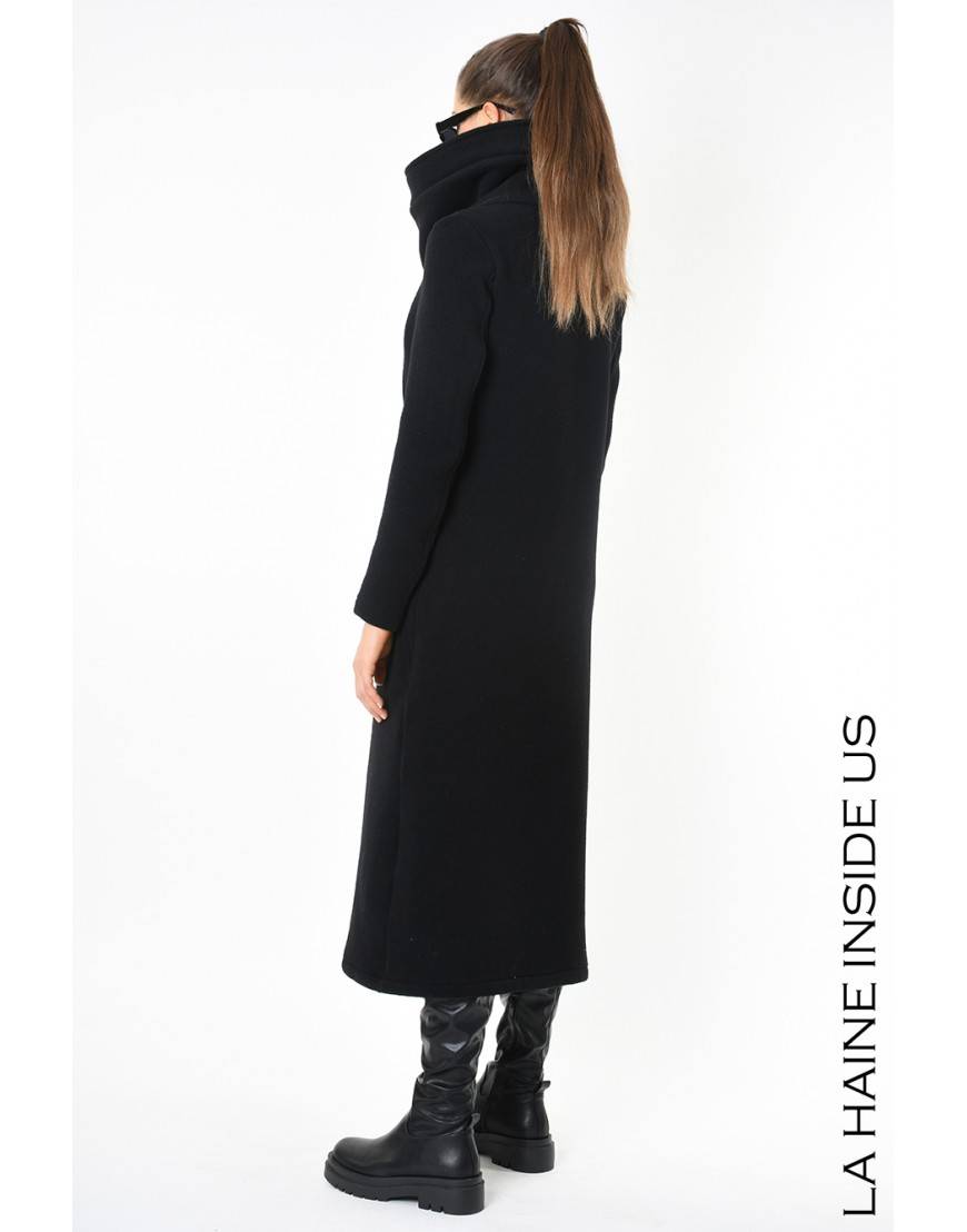 La haine inside us 4B LW798 CAPPOTTO Nero Promozione temporanea