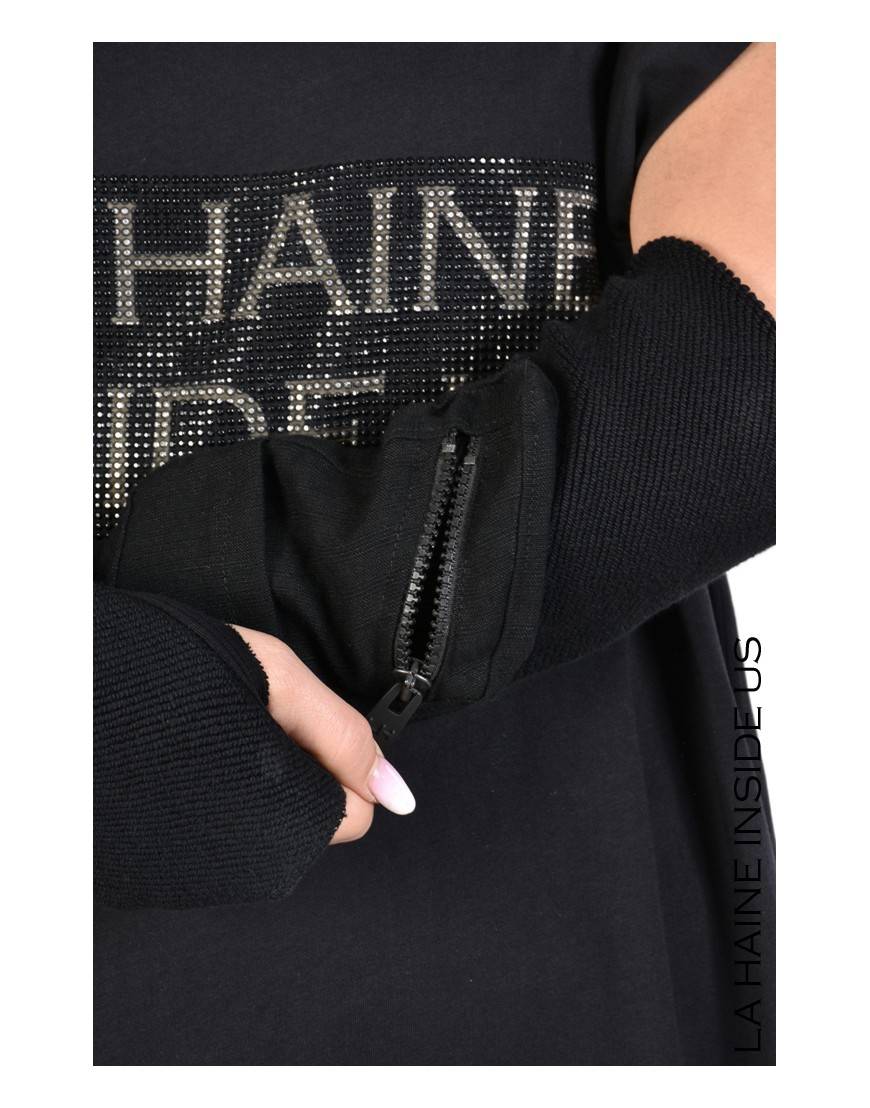 La haine inside us 3M MANUNO MANICOTTO UNISEX Nero Duty-free