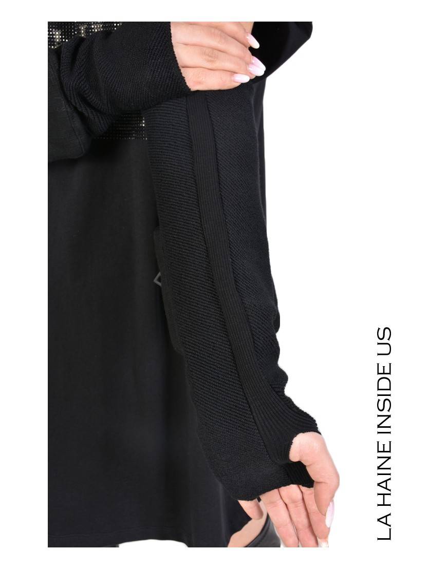 La haine inside us 3M MANUNO MANICOTTO UNISEX Nero Duty-free