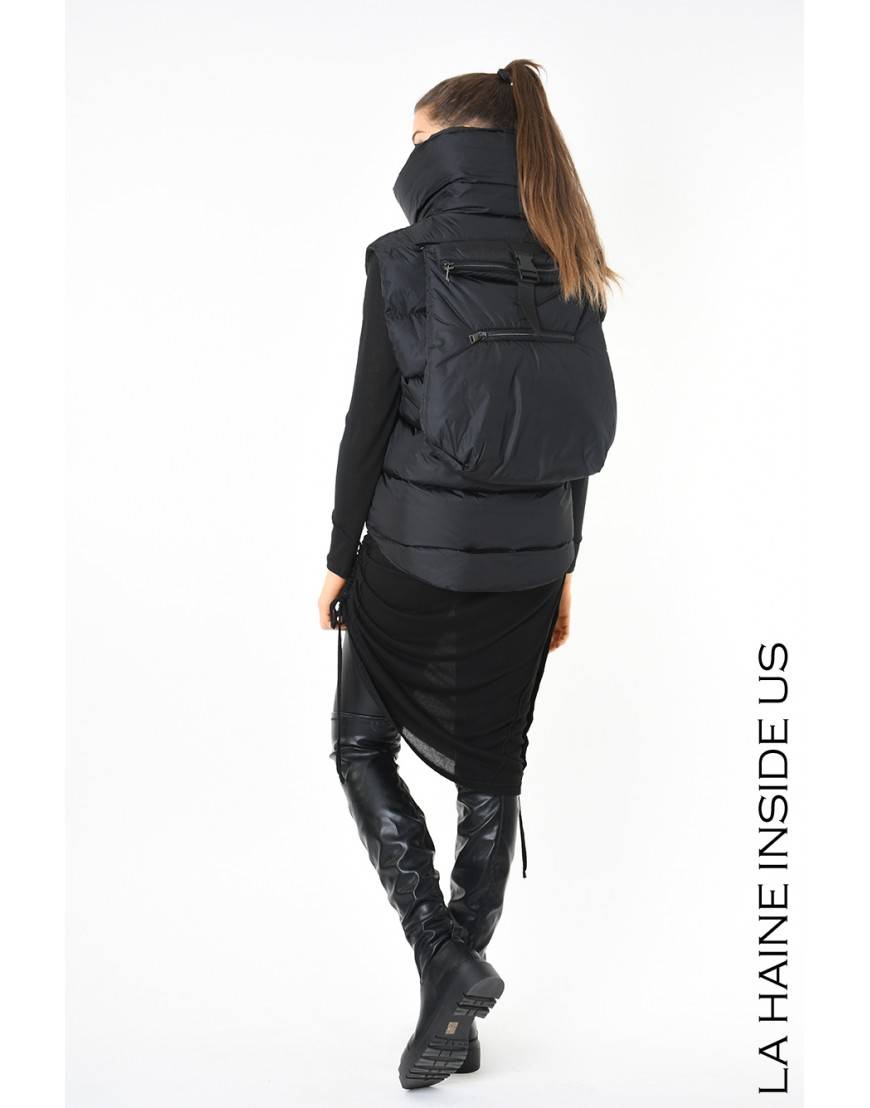 La haine inside us 3P LM252 PETTORINA + ZAINO UNISEX D Nero Italy