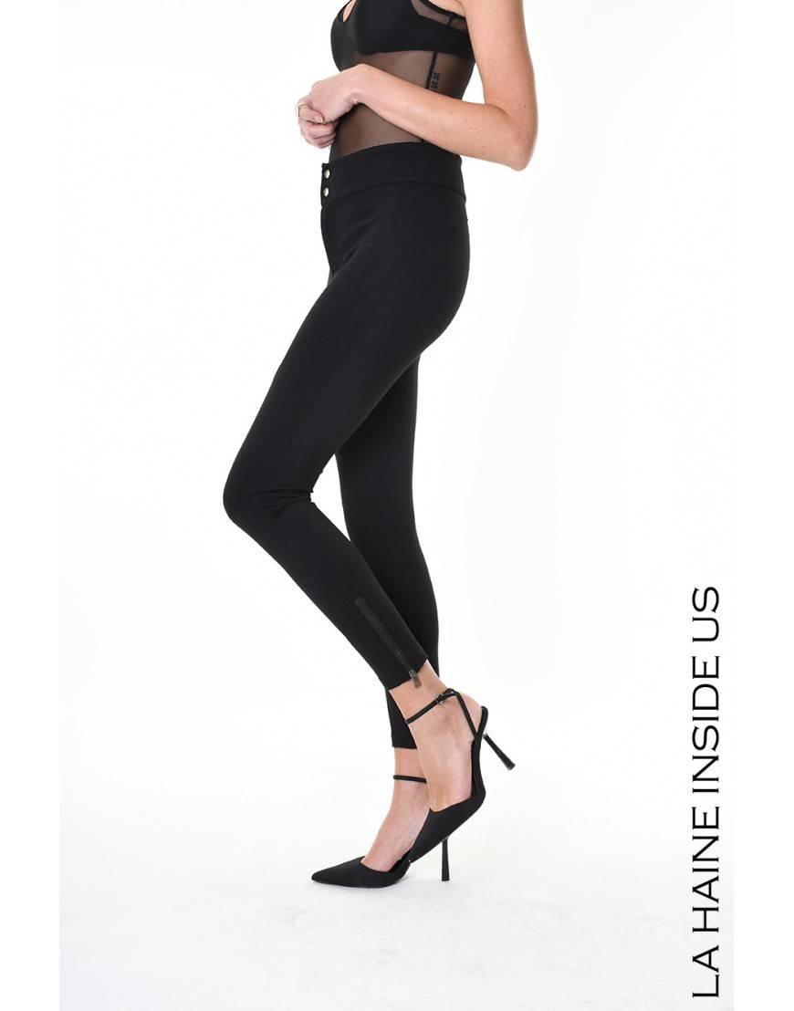 La haine inside us 4B LW550 PANTALONE Nero Pezzi Unici