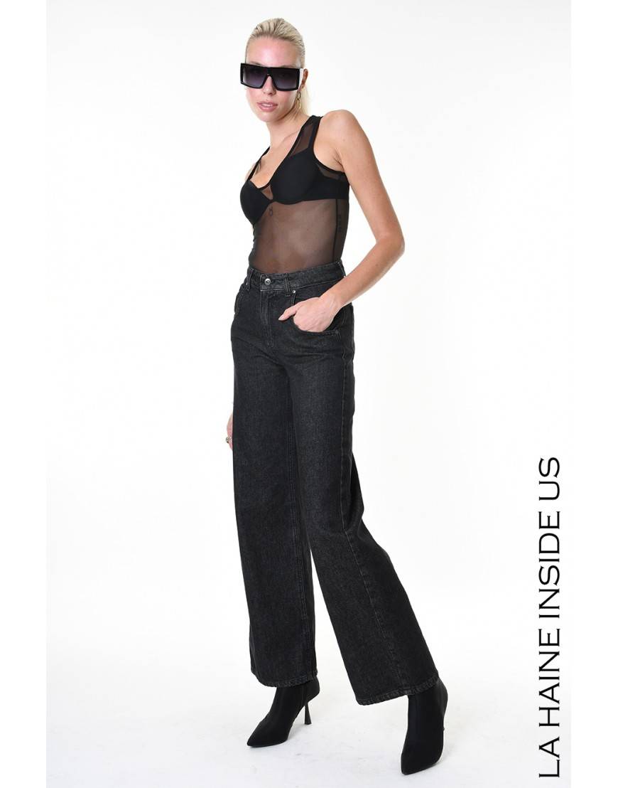 La haine inside us 4X LW833 JEANS Nero Sottocosto