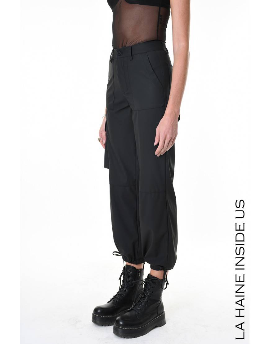 La haine inside us 4Z LW688 PANTALONE Nero Sconto