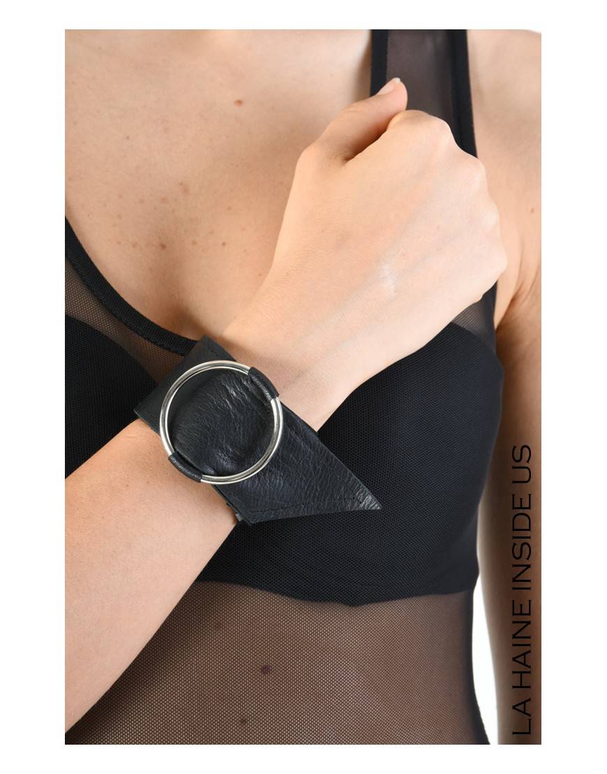 La haine inside us 8B LW769 COLIER / BRACCIALE Nero Economico