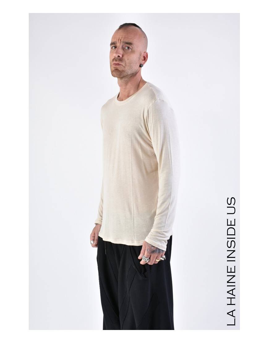 La haine inside us 3J LM165 MAGLIA Beige In Vendita