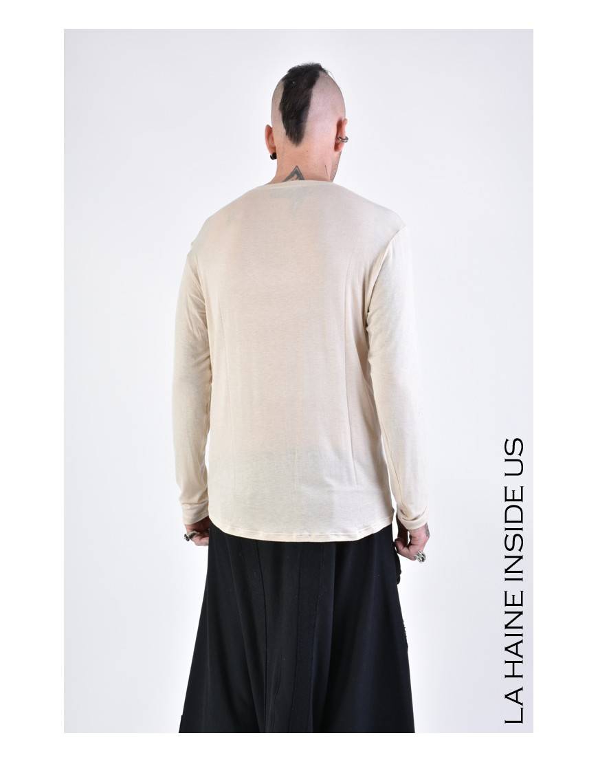 La haine inside us 3J LM165 MAGLIA Beige In Vendita