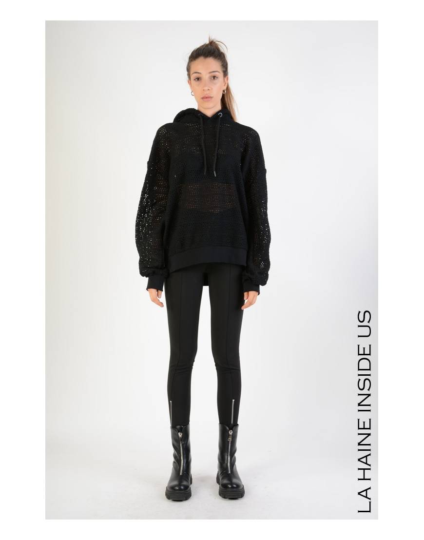 La haine inside us 3M LM102 FELPA UNISEX D Nero Sconto di tempo limitato