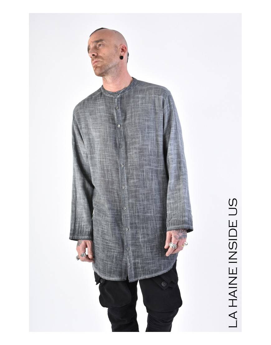 La haine inside us 3V LM112 CAMICIA Grigio Offerta Anniversario