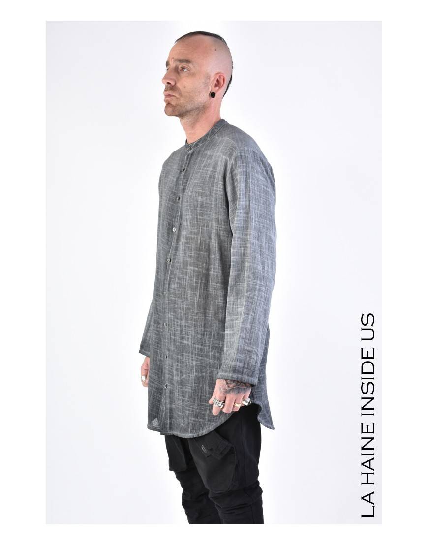La haine inside us 3V LM112 CAMICIA Grigio Offerta Anniversario