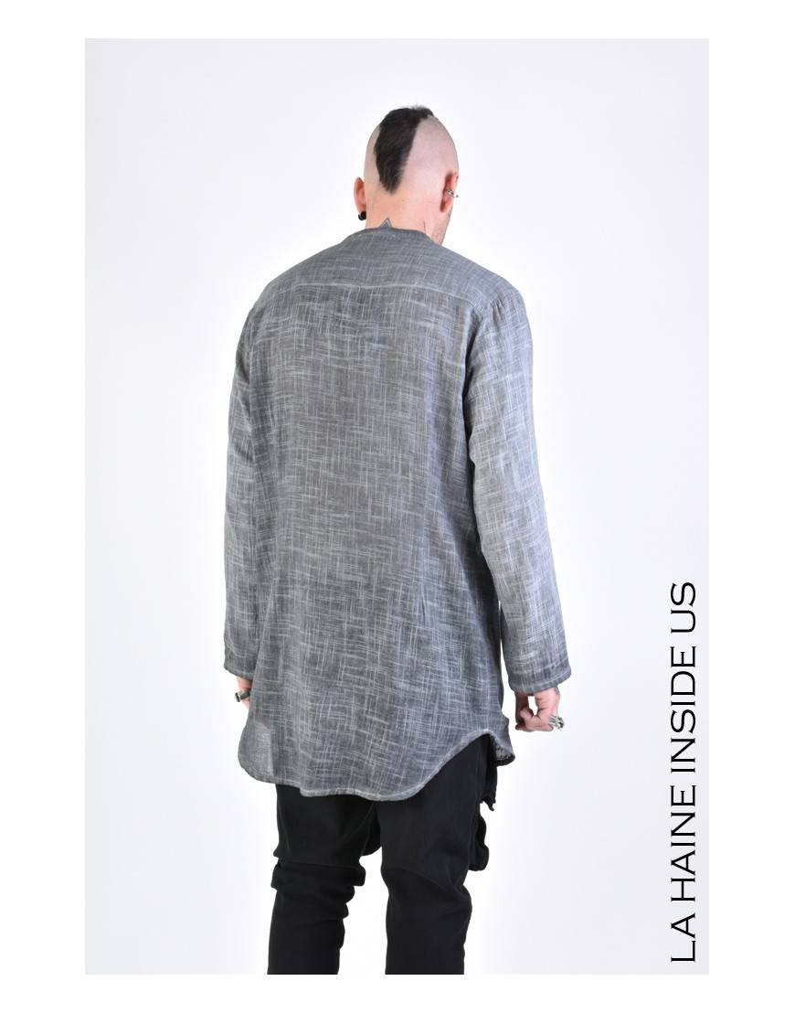 La haine inside us 3V LM112 CAMICIA Grigio Offerta Anniversario