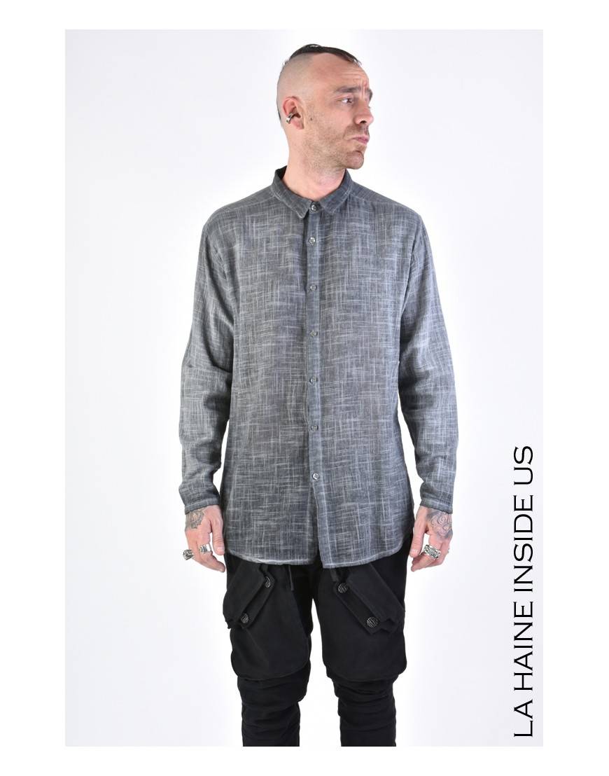La haine inside us 3V LM115 CAMICIA Grigio Smaltimento dello stoccaggio