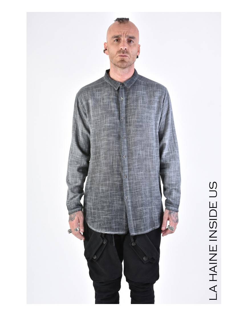 La haine inside us 3V LM115 CAMICIA Grigio Smaltimento dello stoccaggio
