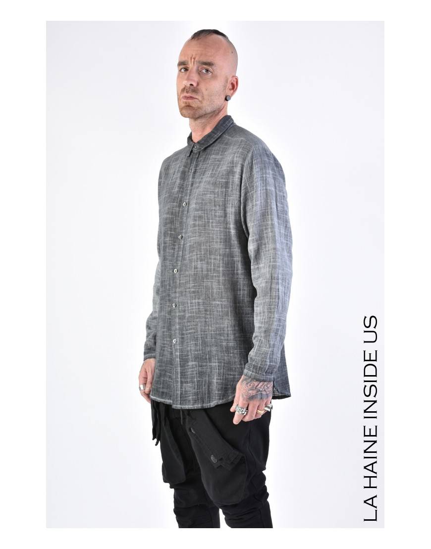La haine inside us 3V LM115 CAMICIA Grigio Smaltimento dello stoccaggio