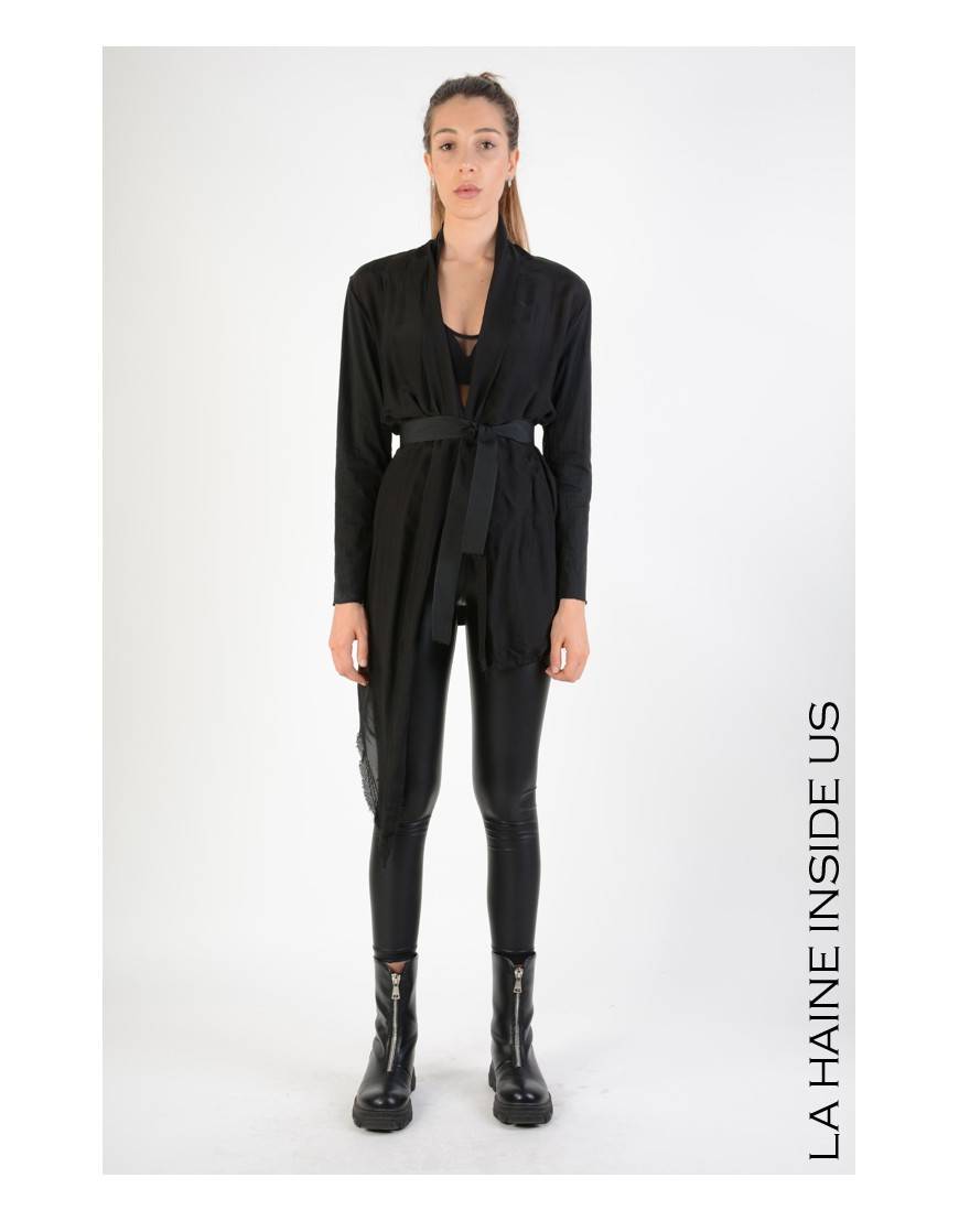 La haine inside us 4B LW581 CARDIGAN Nero Offerta migliore