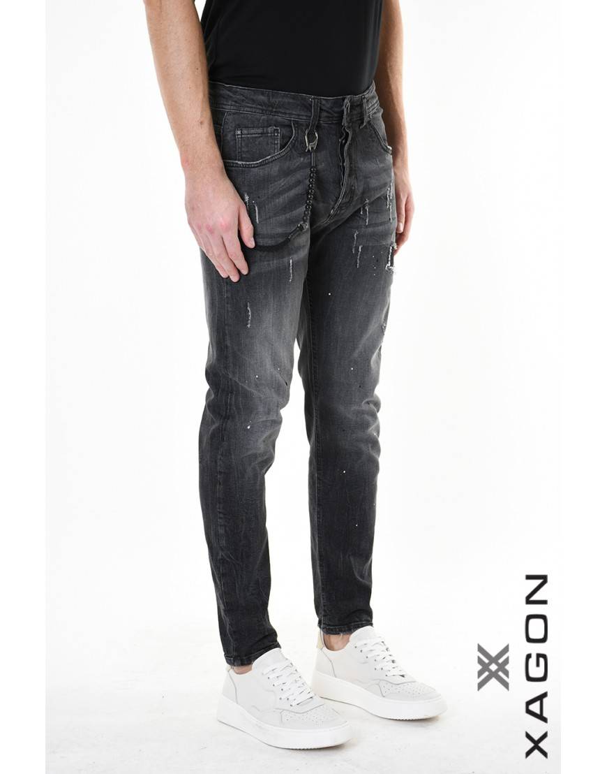 La haine inside us JEANS 2UMR244 Nero Sconti VIP