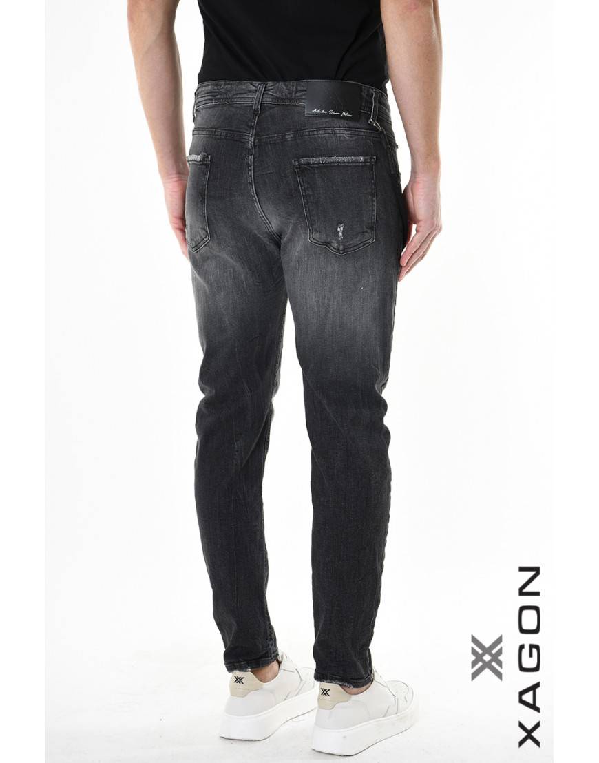 La haine inside us JEANS 2UMR244 Nero Sconti VIP
