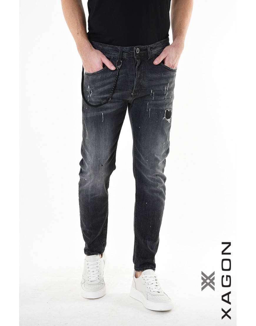 La haine inside us JEANS 2UMR244 Nero Sconti VIP