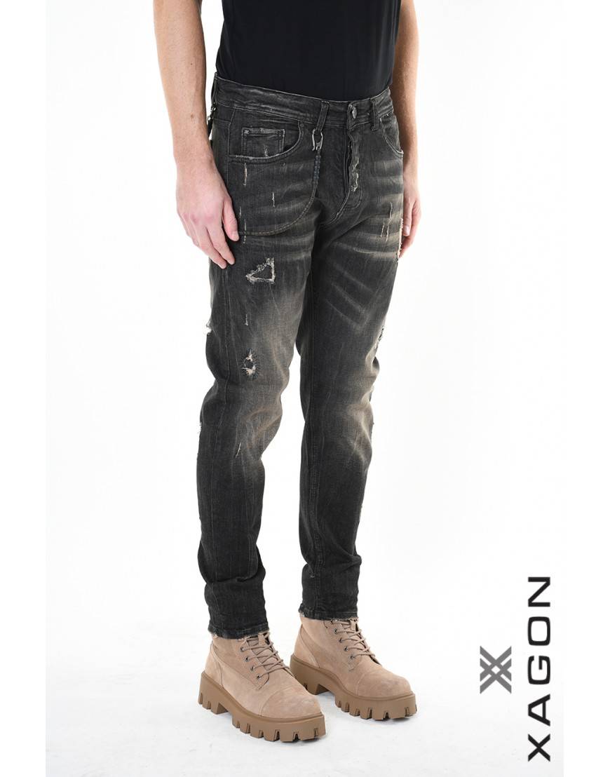 La haine inside us JEANS 2UMR245 Nero Prezzo basso