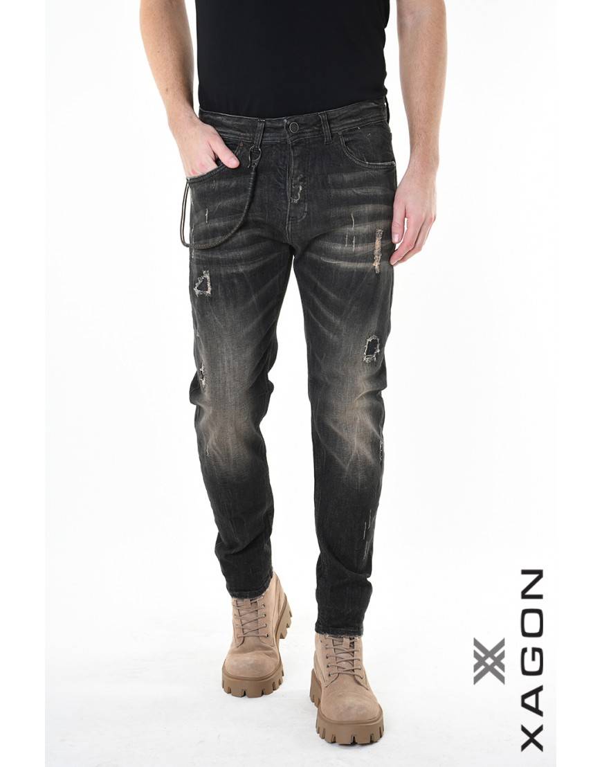 La haine inside us JEANS 2UMR245 Nero Prezzo basso