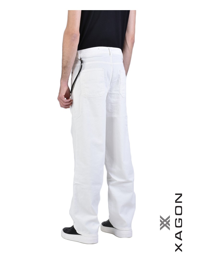 La haine inside us JEANS UMR169 Bianco Super Saving Price