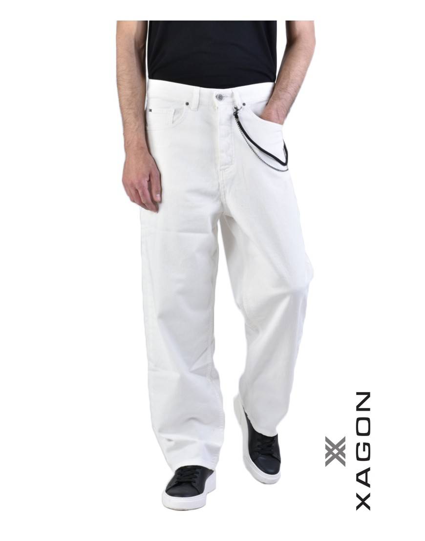 La haine inside us JEANS UMR169 Bianco Super Saving Price