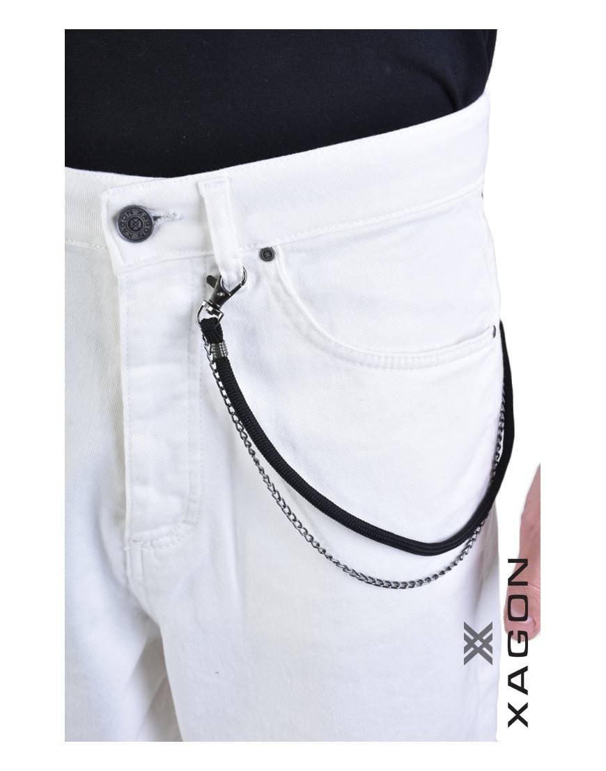 La haine inside us JEANS UMR169 Bianco Super Saving Price