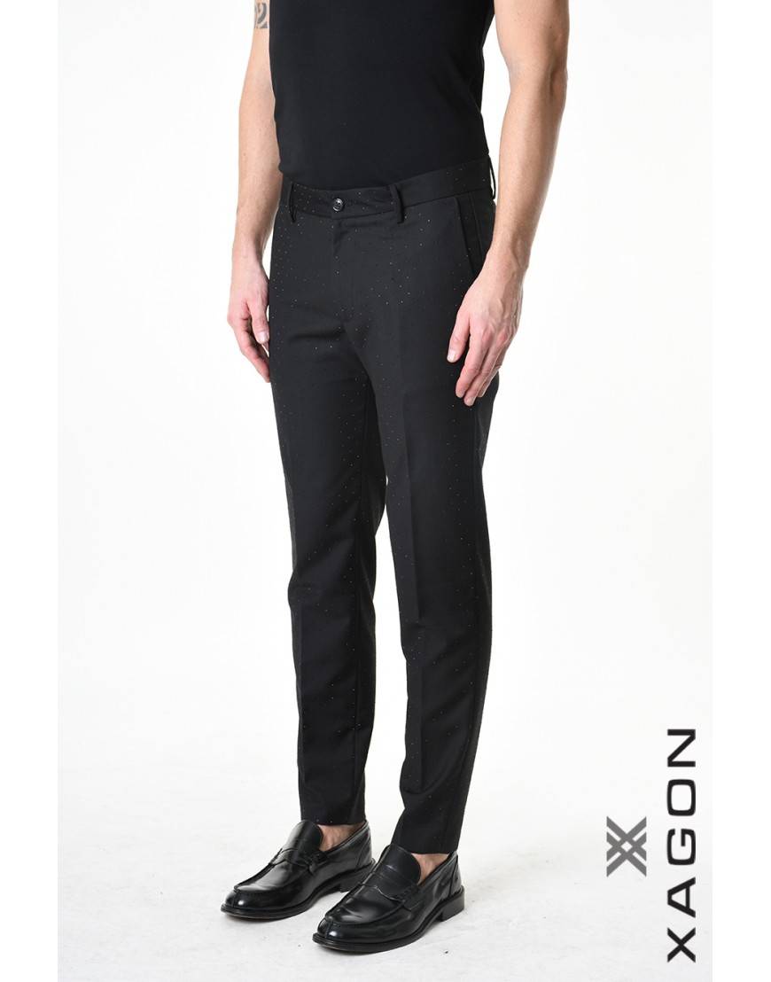 La haine inside us PANTALONE 1PSWAPU Nero In vendita