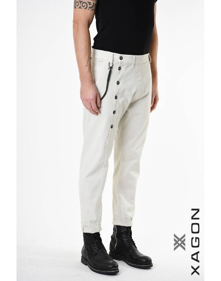 La haine inside us PANTALONE 2CR2014 Ecru Spedizione Gratuita