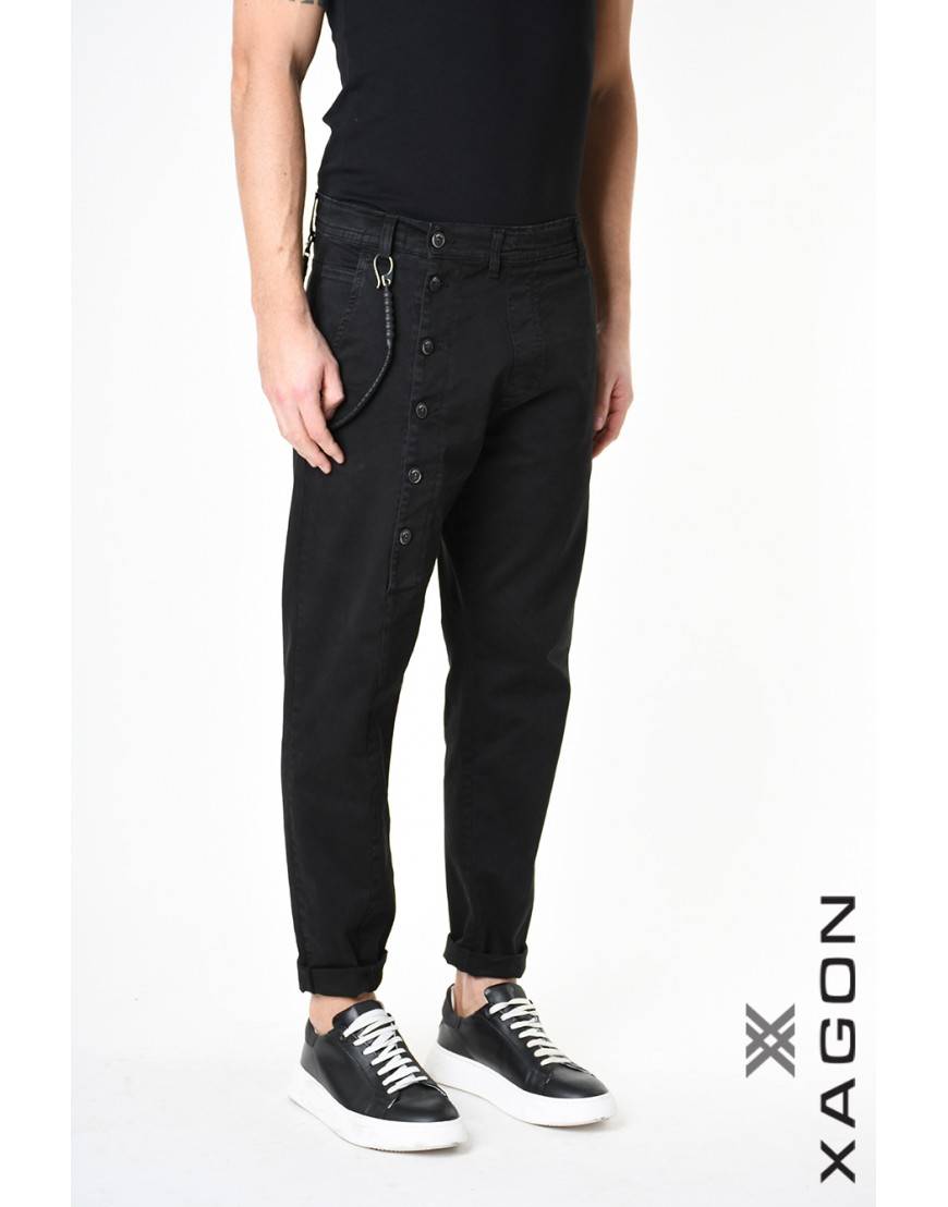 La haine inside us PANTALONE 2CR2014 Nero Soddisfazione Garantita