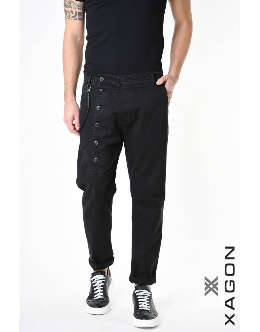 La haine inside us PANTALONE 2CR2014 Nero Soddisfazione Garantita