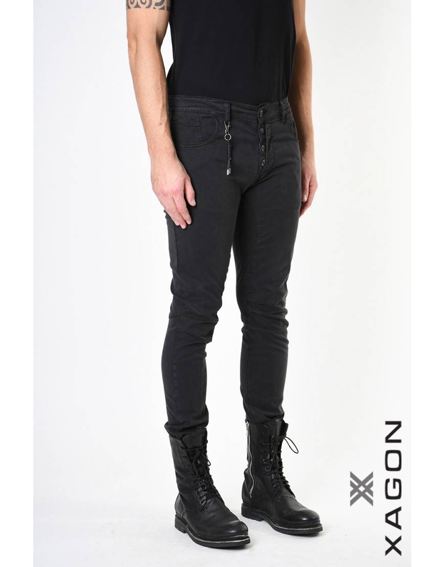 La haine inside us PANTALONE 2CR9004 Nero Negozi Online