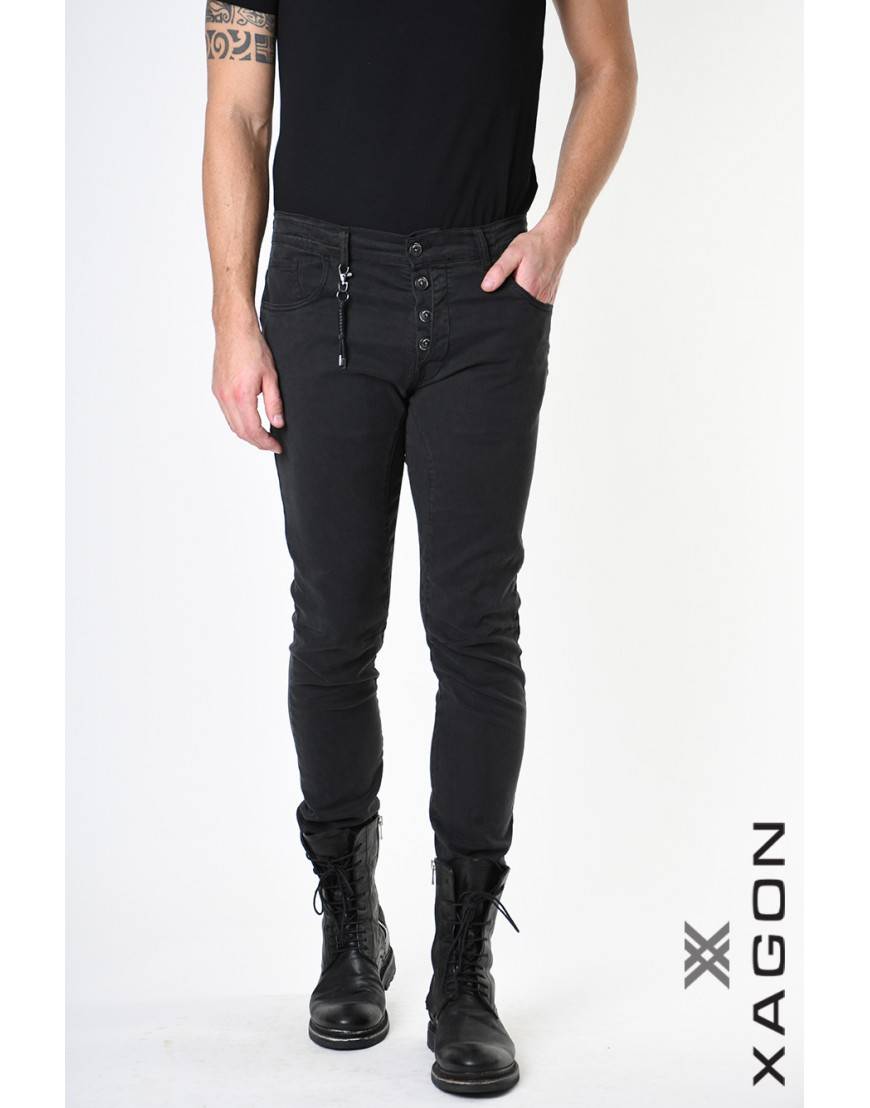 La haine inside us PANTALONE 2CR9004 Nero Negozi Online