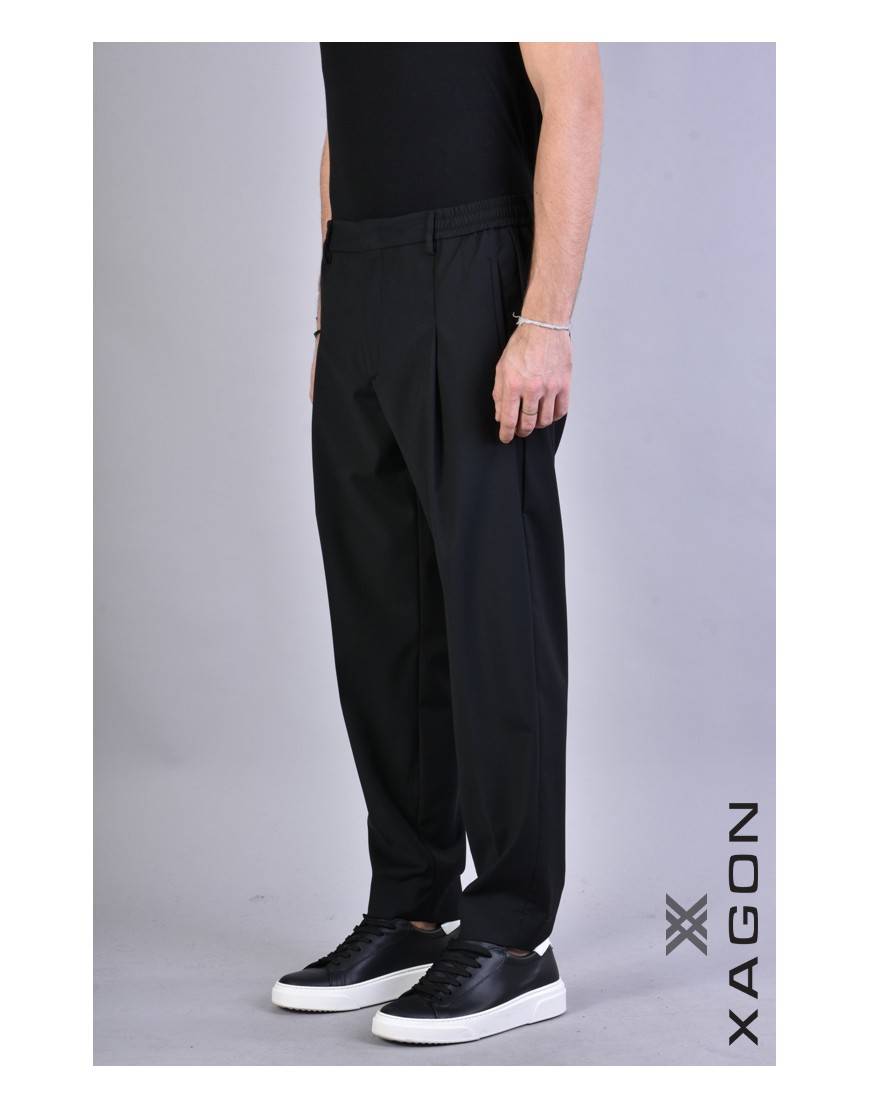 La haine inside us PANTALONE 2FCLIVE Nero Consegna Veloce
